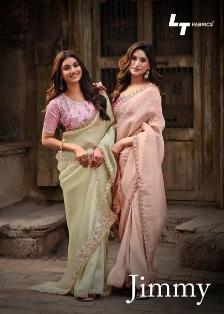 Jimmy By LT Pn Cloud Fancy Embroidery Wholesale Saree Suppliers In Mumbai
